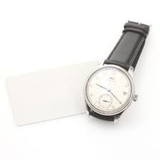 IWC SCHAFFHAUSEN PORTUGIESER IW510203 43mm SS Silver Dial Hand-Wind Date #C246