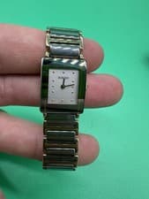 WOMEN'S RADO 18MM CERAMIC TITANIUM DIA STAR BRACELET WATCH 153.0383.3 MINT