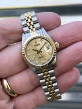 Rolex Lady-Datejust 26mm 69173 Box & Papers Anniversary Diamond Dial