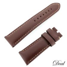 PANERAI Leather Watch Strap 24mm Brown Men’s Genuine Buckle Compatible