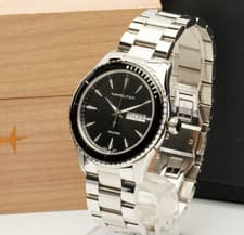 [Near MINT w/ PAPER] HAMILTON Jazzmaster H375110 Black Dial Quartz Men's Watch