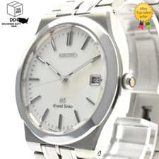 Vintage [ Exc+5 ] Grand SEIKO GS 8N65-9000 White Silver Men's Quartz Watch JAPAN