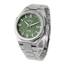 Citizen Series 8 NB6080-51W Mechanical Automatic Watch Green Dial Silver Analog