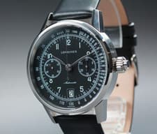 Longines Heritage Chronograph L2.800.4 L788.2 Black Dial 40mm OH 2026