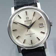 Vintage OMEGA Constellation 168.018 Automatic Silver Men's Watch 35mm JP Exc+5