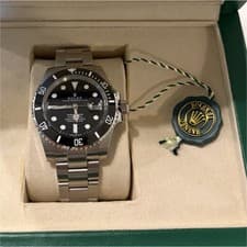 Rolex Submariner Date Black Dial Stainless Steel Automatic Watch Box Papers
