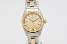 Rolex Oyster Perpetual 6619 Ladies Two Tone 18k Automatic 25mm Watch w/ Papers