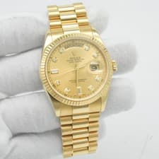 Rolex Day-Date 118238 18k Champagne Dial Men's 36mm B&P
