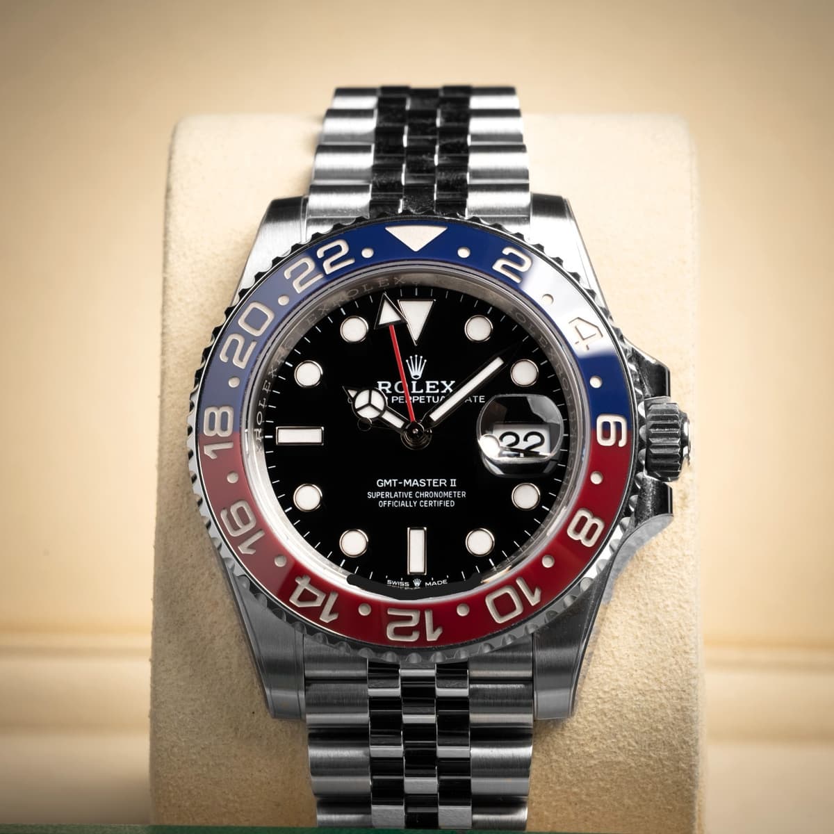 2022 Rolex GMT-Master II Discontinued Pepsi Jubilee 126710BLRO Box/Papers