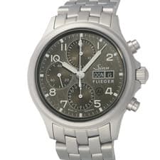 Sinn Flieger Chronograph Ref.358.SA.FLIEGER.DS Gray Automatic 42mm Day Date Men'