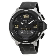 Tissot T-Race Chrono Black Dial Synthetic Strap Men's Watch T0814201705700
