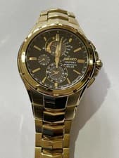 SEIKO COUTURA Perpetual Solar Chronograph Sapphire Crystal 100m Date unisex