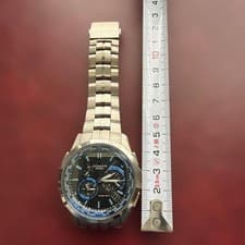 Casio Oceanus OCW T2600 Solar Quartz Wristwatch Mens Black Silver Japan Made