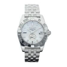 NEW Breitling A37330 Galactic 36 MOP Diamond Dial Steel Automatic Women's Watch