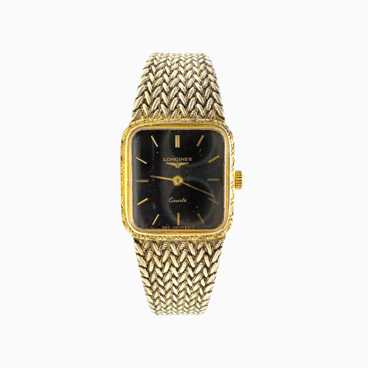 Vintage Longines Ladies Sterling Silver Quartz Watch, Untested, 20mm Case