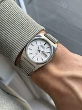 Seiko 7143-7010 Lord Quartz Vintage 1979 Integrated Bracelet HSS Watch - Running