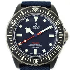 Tudor Pelagos FXD Watch Men s M25707KN 0001 Matte Blue Dial Carbon Composite Tit