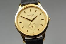 [Near MINT] Vintage Longines La Grande Classique Gold Dial Quartz Mens Watch