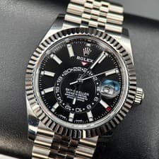 Rolex Sky-Dweller 326934 Black Dial Jubilee Automatic Steel 42mm Watch - 2022