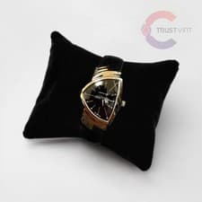 Hamilton Ventura H24411732 Black Dial Leather Strap Quartz Men's Watch Japan