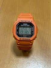 CASIO G-Shock DW-5600E Orange Resin Digital Watch