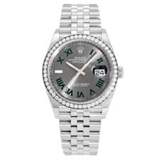 Rolex Datejust 36 126284RBR Slate / green roma Dial