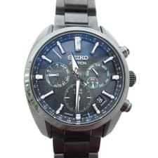 SEIKO ASTRON Astron Global Line Wristwatch Radio Solar GPS Chronograph Black Gre