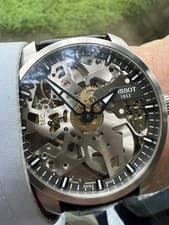 Tissot T-Complication Squelette (Skeleton) Men's Watch T0704051641100 -Excellent