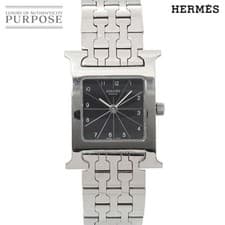 HERMES H Watch HH1 210 Ladies Watch Black Quartz Watch H Watch 90317060 from JAP