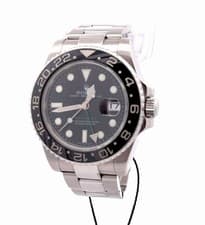 Rolex GMT-Master II 116710LN Stainless Steel Oyster Bracelet with Black Bezel
