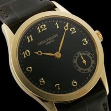 Patek Philippe Calatrava 5026J001 18K Yellow Gold Leather Strap #SU005