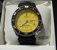 Seiko Men's Watch SKXA35 Bumblebee Diver 200M Automatic 7S26-02C7 Malaysia Made