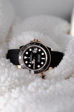 Rolex 42mm Yacht-Master Oysterflex Ceramic Bezel Yellow Gold Full Set New 226658