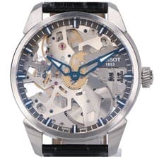 TISSOT T070.405.16.411.00 T-Complication Squelette 1.7" Hand Winding Watch W...