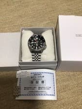 Seiko 5 Sports SBSC001 GMT Automatic Black Dial Watch Full Set japan