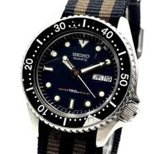 Seiko Diver s Watch Quartz Wristwatch 6458 6000 Used Japan