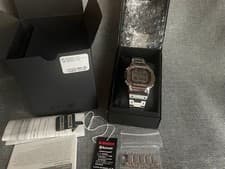 CASIO G-SHOCK GMW-B5000D-1CJF Full Metal Watch Silver Excellent Condition