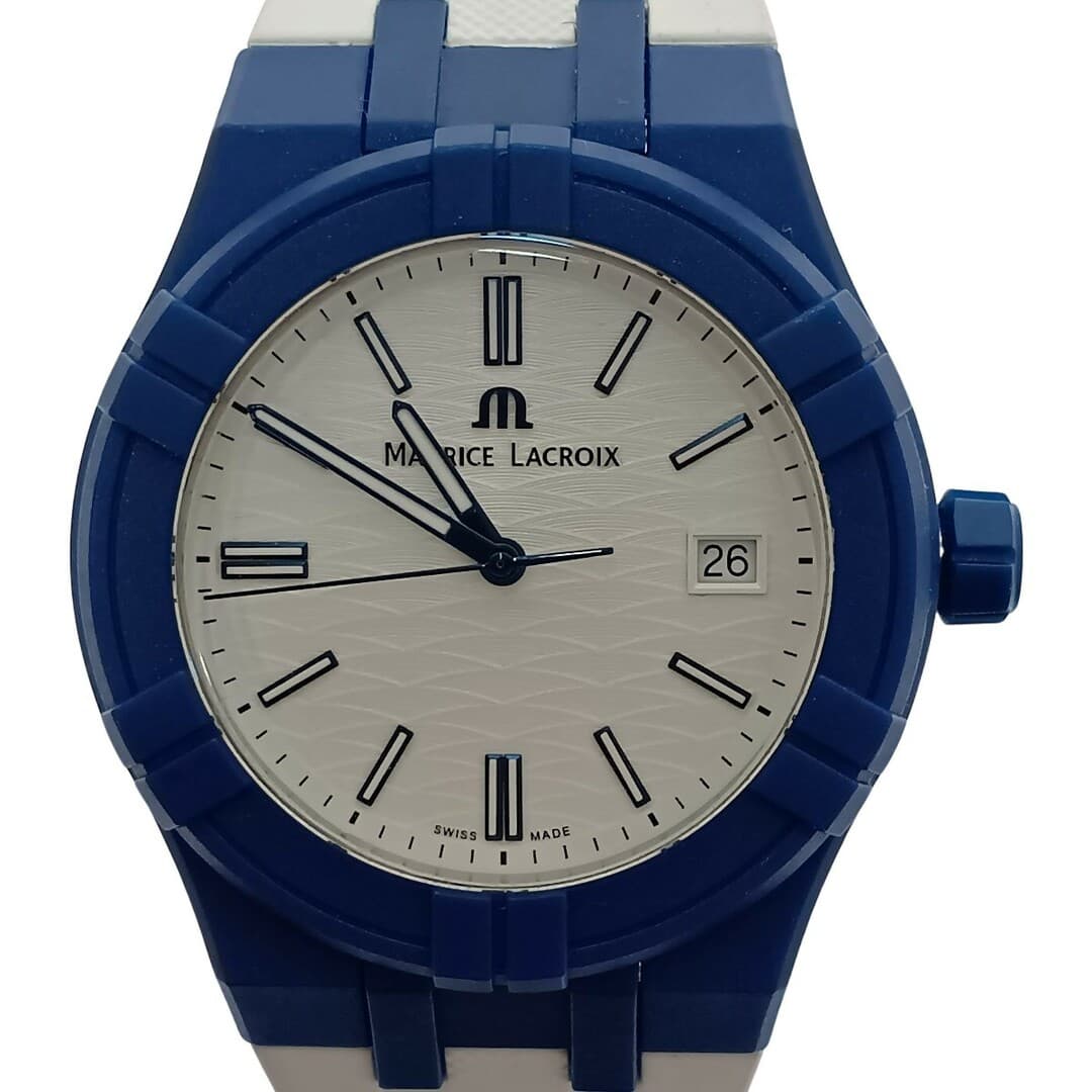 Maurice Lacroix Icon Tide AI2008 Pre-owned Men's Watch with Wear Marks From Japa