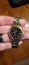 Tag Heuer WG1225.BB0438 Midsize SEL Quartz Watch Black Gold Silver Womens Mens
