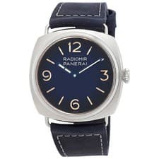 Panerai Radiomir Tre Giorni Hand Wind Blue Dial Men's Watch PAM01335
