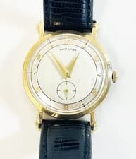 Vintage Hamilton Vintage 10K Gold Watch 33mm Manual Wind Small Seconds Dial