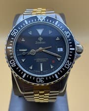 Zodiac Diver Professional 200 meters Red Point Series Two Tone