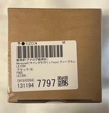 Minecraft Fossil LE1205 Deep Slate Black Chronograph Watch w/Box New