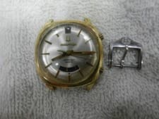 Bulova Accutron 14K GOLD PLT.  Astronaut Mark II C Dual Time Zone Watch U FIX