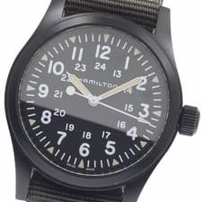 Hamilton Khaki Field Mechanical Watch Leather Strap