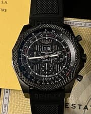 Breitling Bentley 6.75 Speed Midnight Carbon M44364 Limited Edition Complete Set