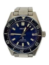 Seiko Automatic Watch SS Navy Silver 6R35-00P0 Used