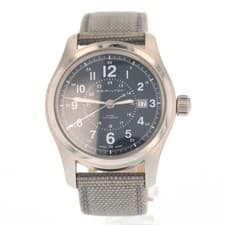 Hamilton Khaki Field 42mm Blue Dial 25J Automatic Blue Strap Men's Wristwatch
