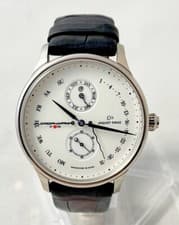 JAQUET DROZ ASTRAL CALENDAR PERPETUAL SOLID WHITE GOLD FULL SET & WARRANTY!