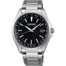 Seiko Selection SBTM291 Solar Radio Men's Watch Stainless Steel Band